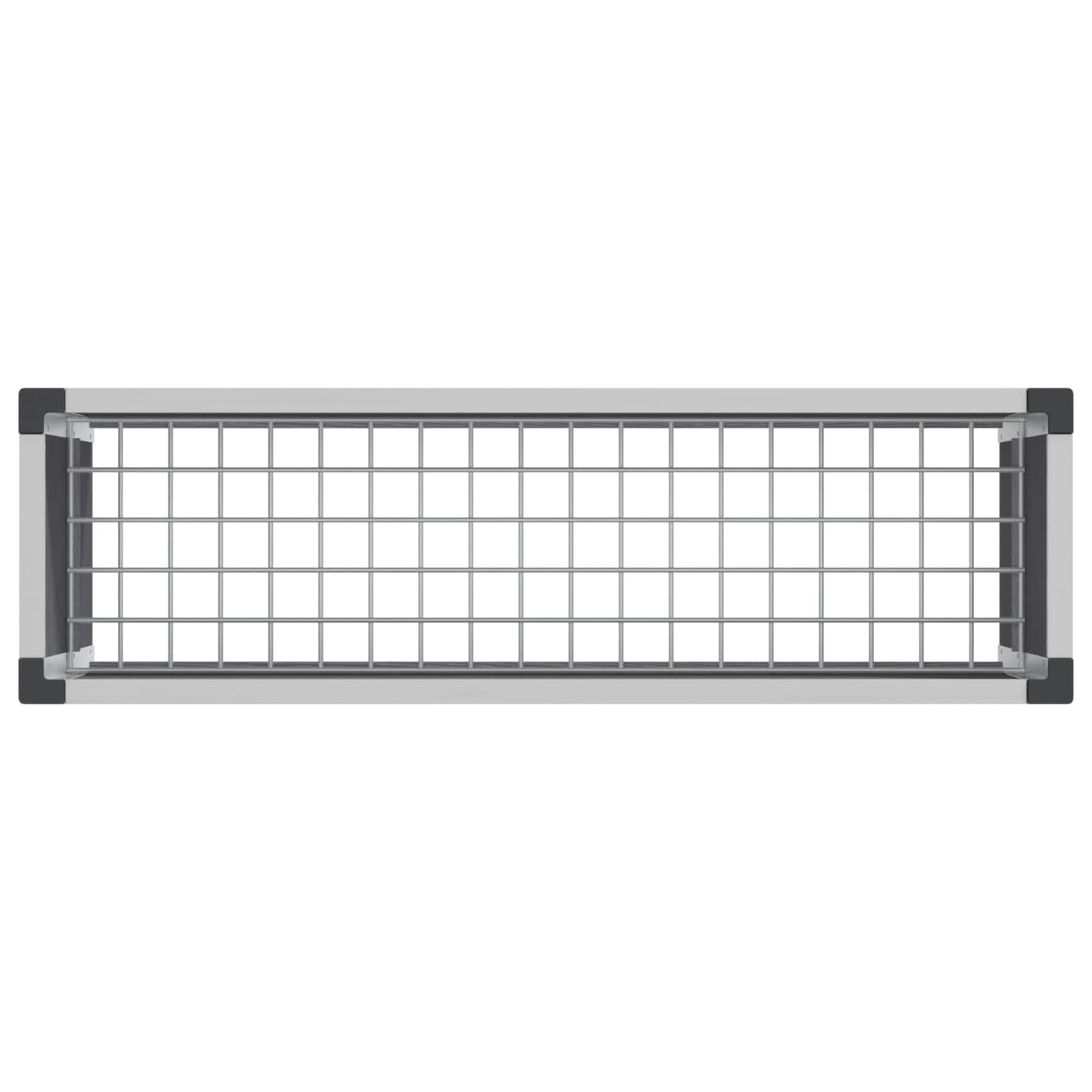 Paaukštinta sodo lova Pilka 100 x 30 x 22 cm WPC ir aliuminis