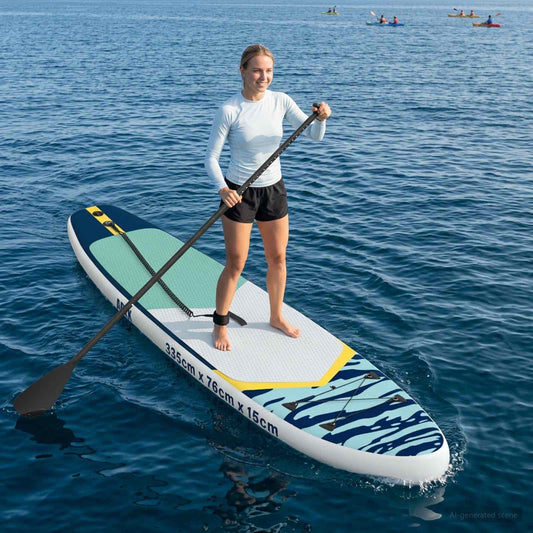 Išpūstas Stand Up Paddle Board APEX 335 x 76 x 15 cm Mėlyna