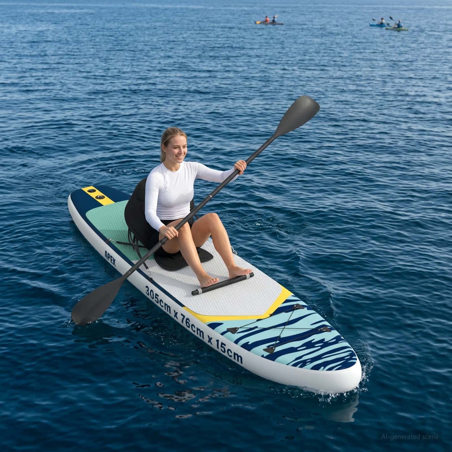 SUP lenta su sėdyne 2-in-1 APEX 305 x 76 x 15 cm Mėlyna skirta