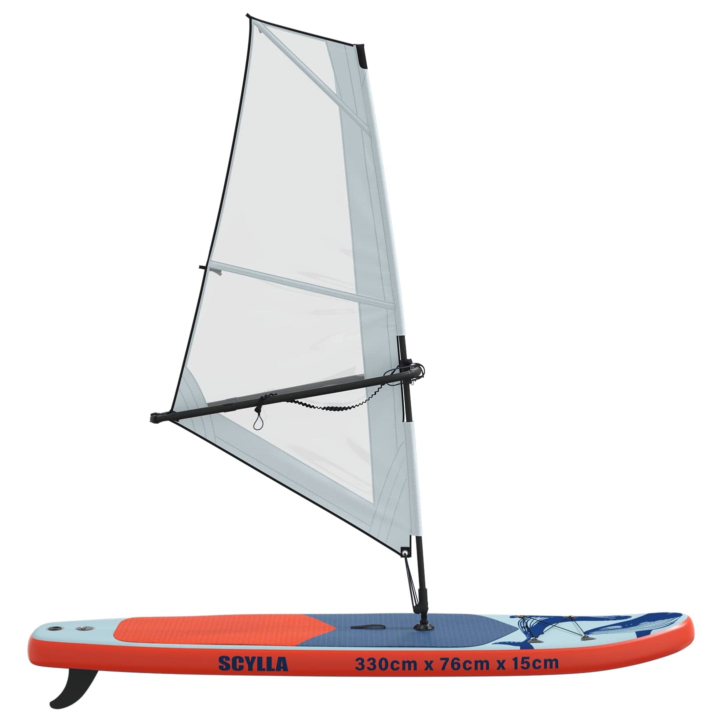 Pripučiamas SUP lenta su burės SCYLLA 330 x 76 x 15 cm Mėlyna