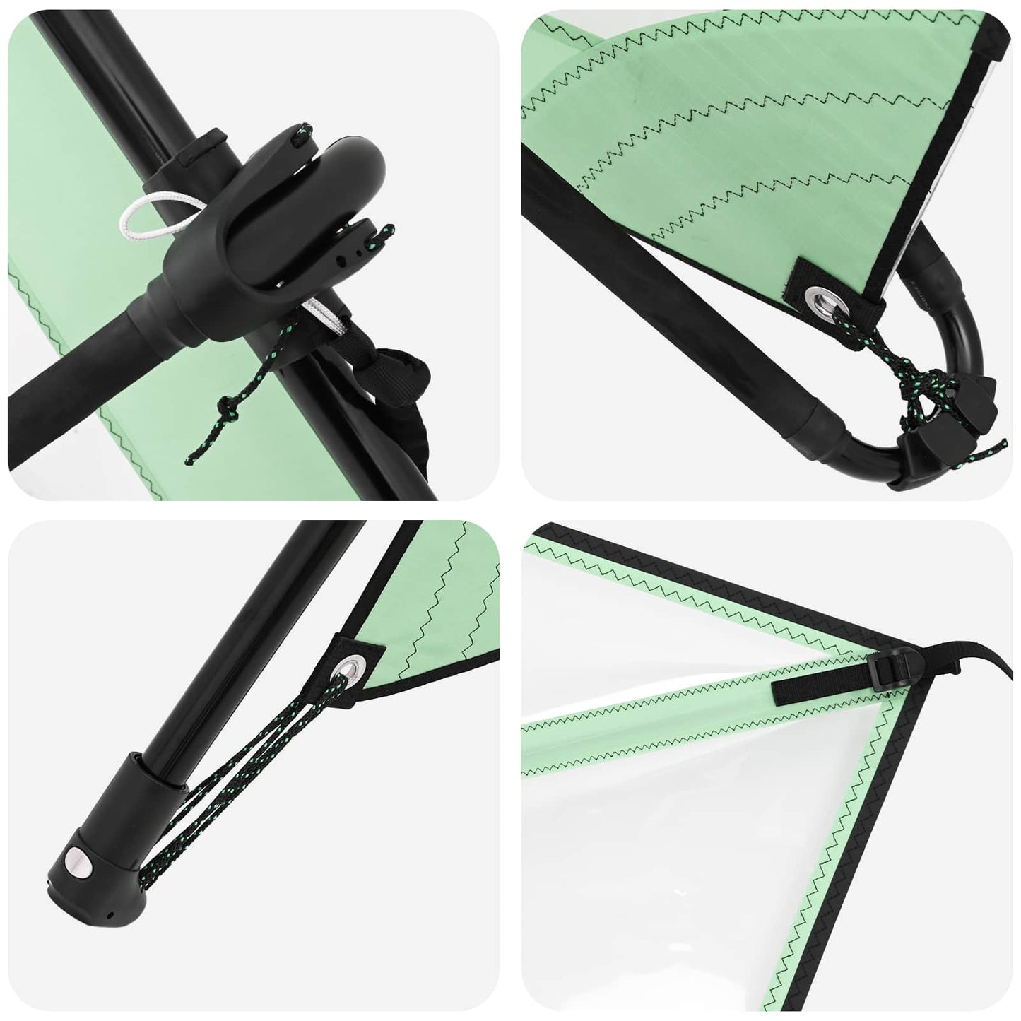 Pripučiamas SUP lenta su burės POSEIDON 330 x 76 x 15 cm Žalia
