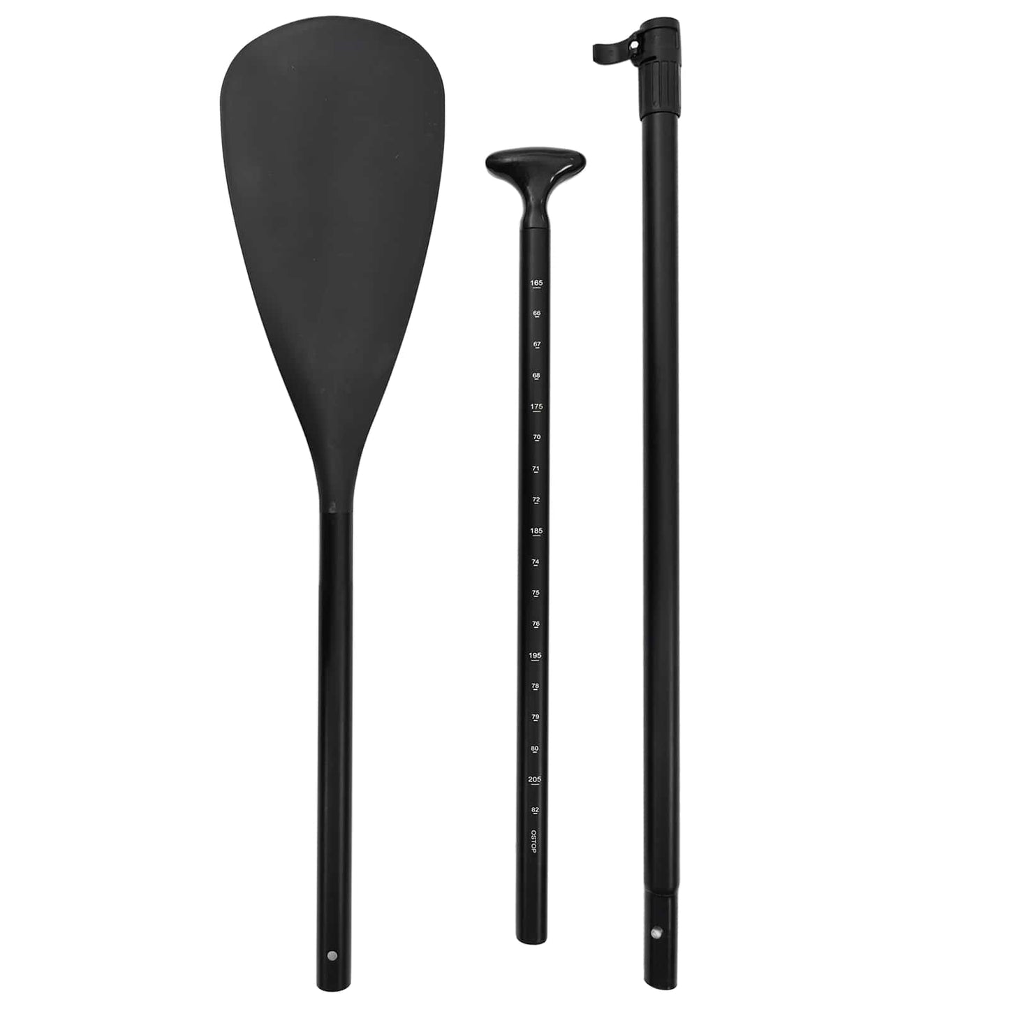 2 in 1 baidarė ir SUP irklas 203 x 19,5 cm Juoda