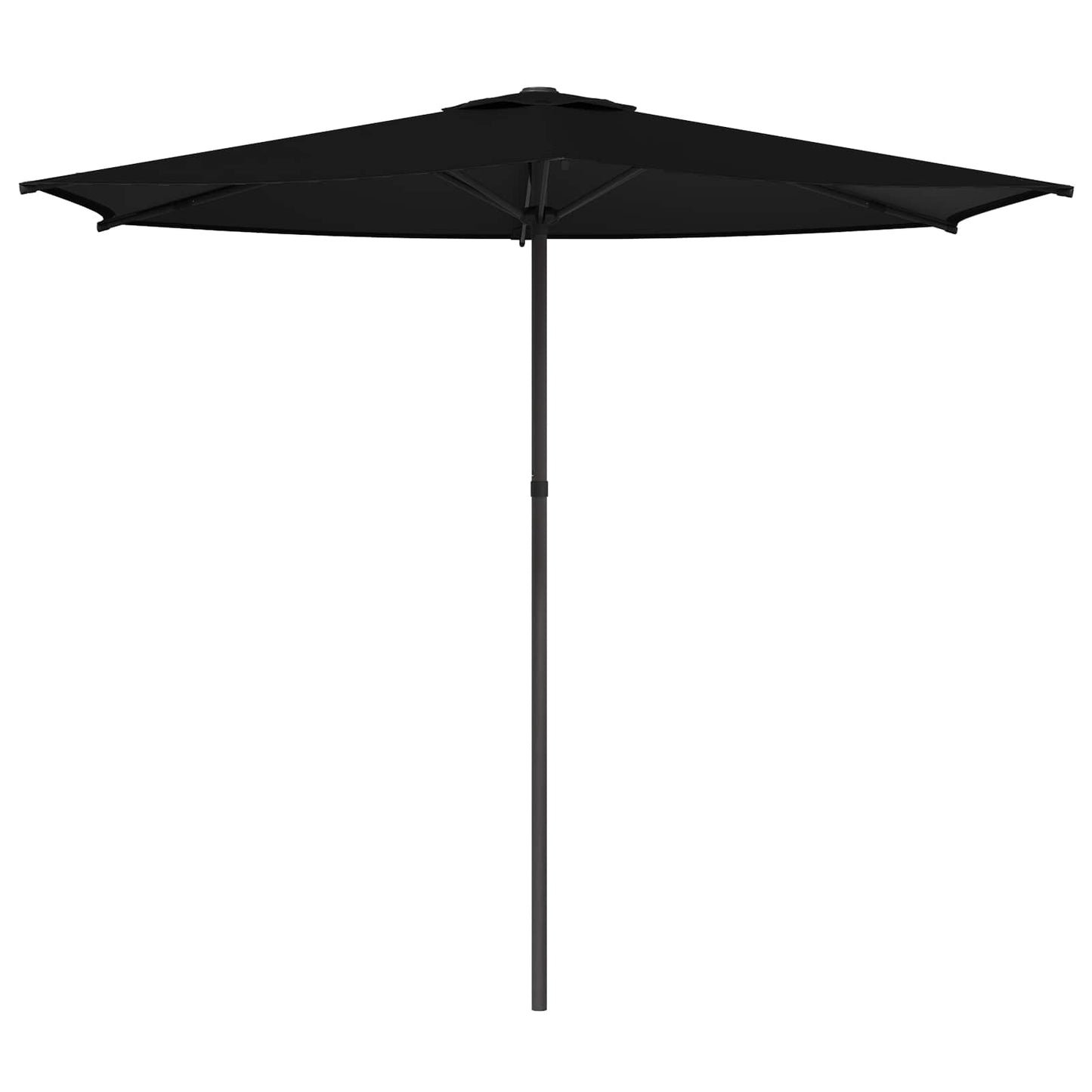 Sodo skėtis 270 x 270 cm Poliesteris Stačiakampio Juoda