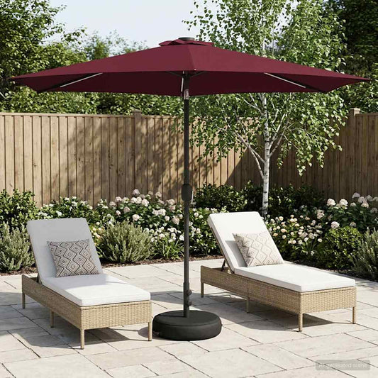 Sodas skėtis su LED šviestuvais 300 x 300 cm Poliesteris