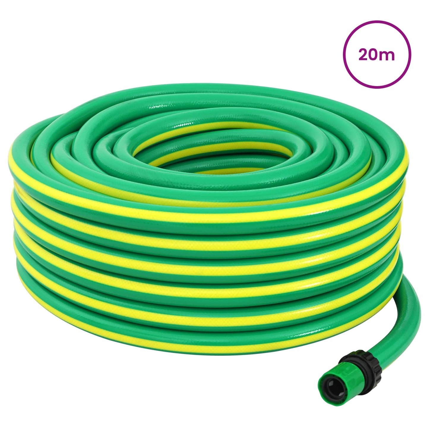 Sodo žarna 5 sluoksnių Žalia ir geltona 1 / 2'' 20 m PVC