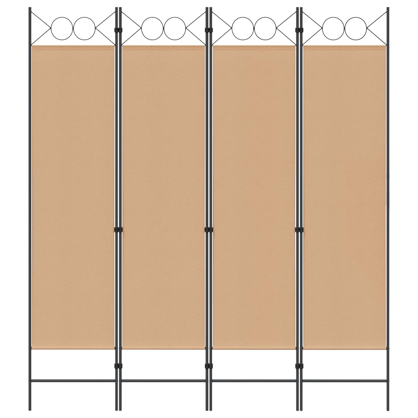 4-skydelis kambario skirstytuvas Smėlio 160 x 180 cm Audinys