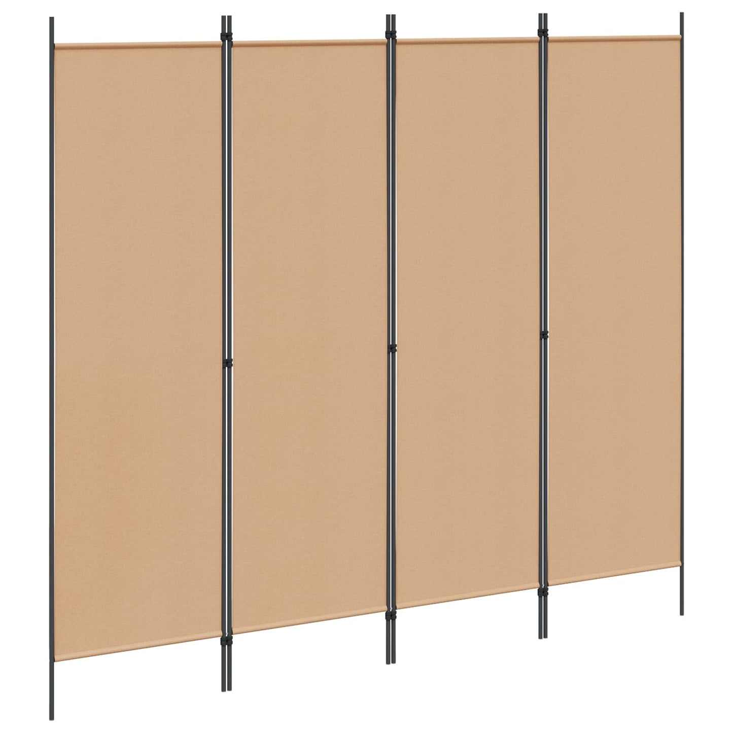 4-skydelis kambario skirstytuvas Smėlio 200 x 180 cm Audinys