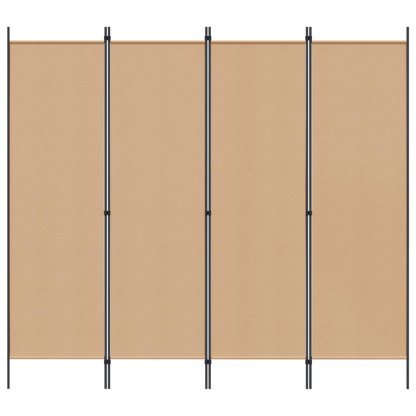4-skydelis kambario skirstytuvas Smėlio 200 x 180 cm Audinys