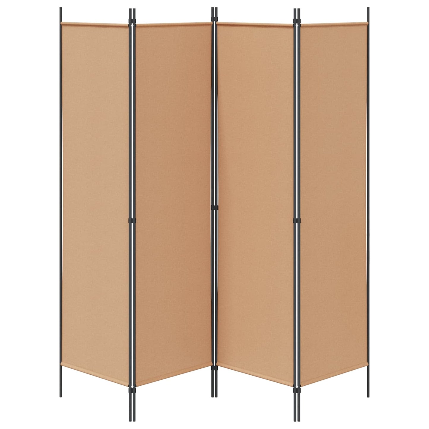 4-skydelis kambario skirstytuvas Smėlio 200 x 180 cm Audinys