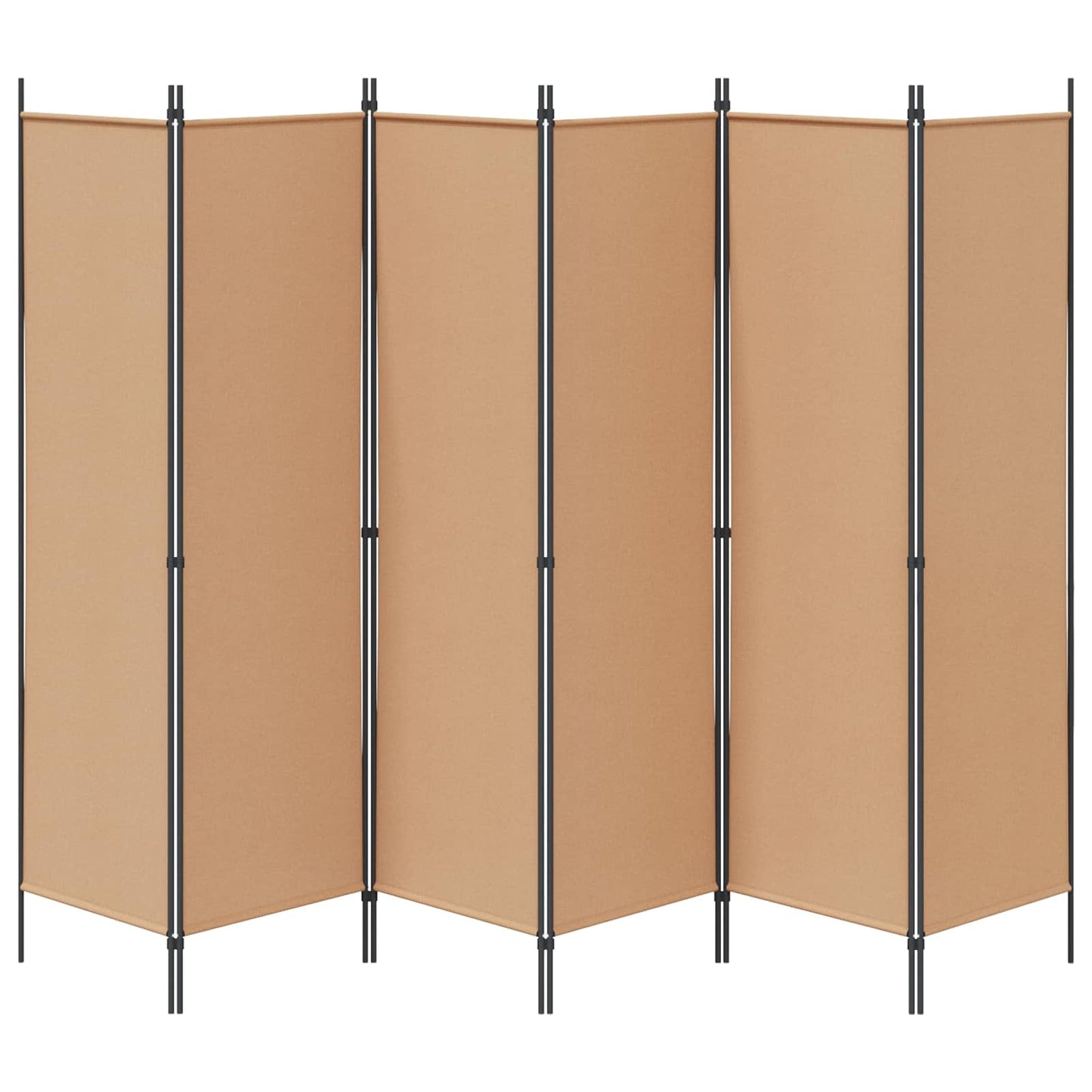 6-skydelio kambario pertvara Smėlio 300 x 180 cm Audinys