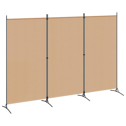 3-panelis kambario skirstytuvas Smėlio 260 x 180 cm Audinys
