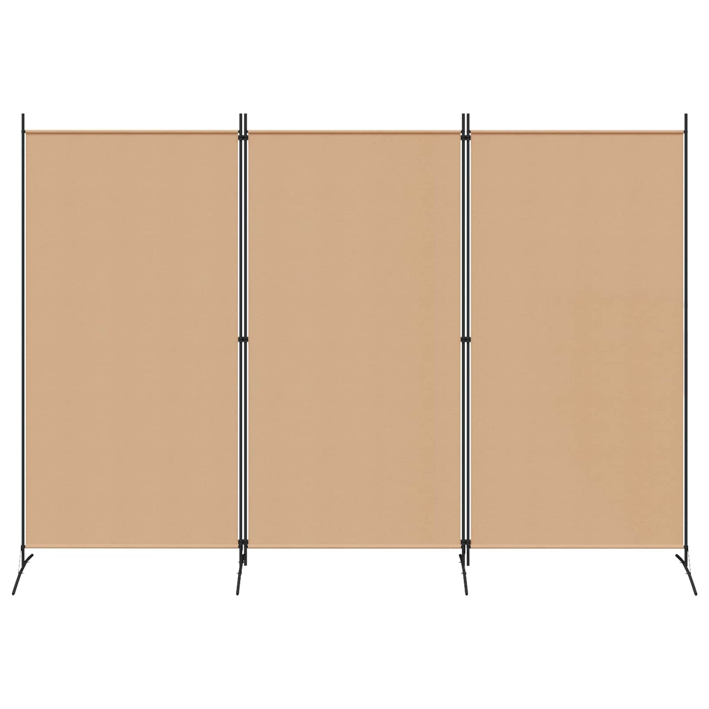 3-panelis kambario skirstytuvas Smėlio 260 x 180 cm Audinys
