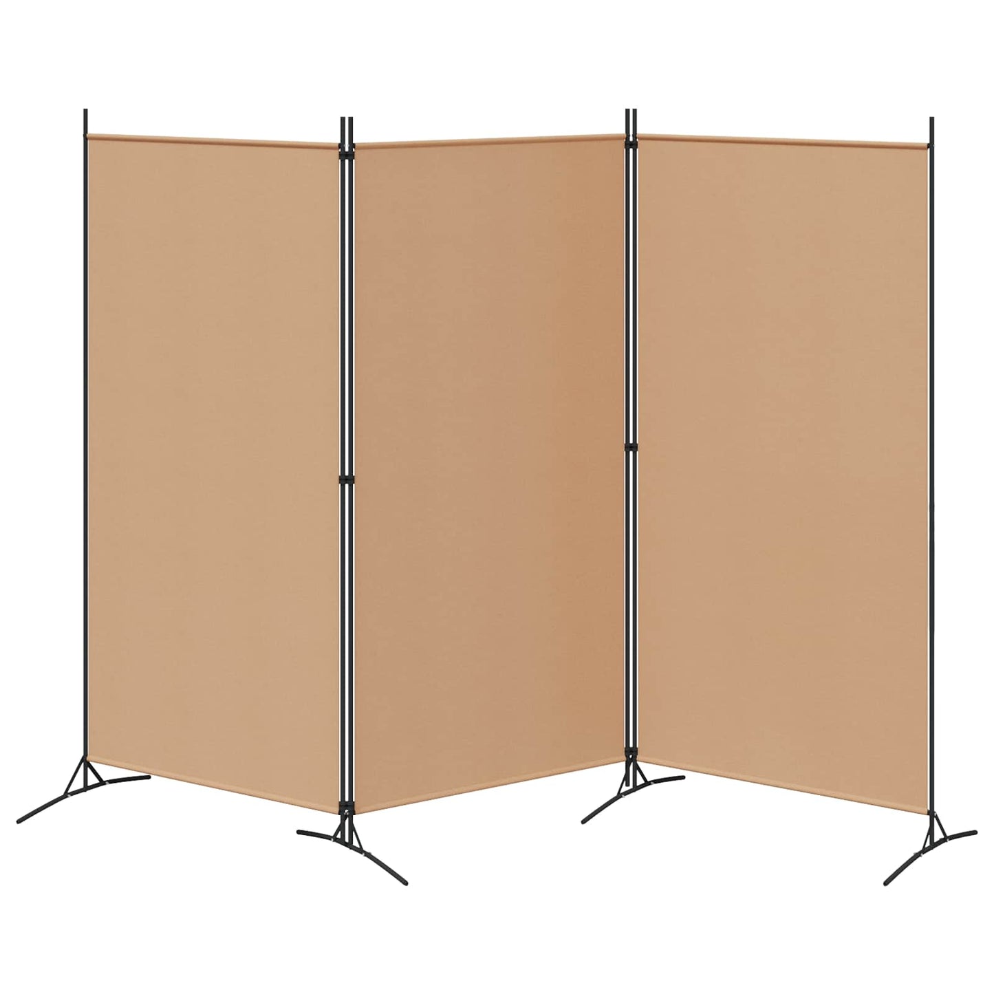 3-panelis kambario skirstytuvas Smėlio 260 x 180 cm Audinys