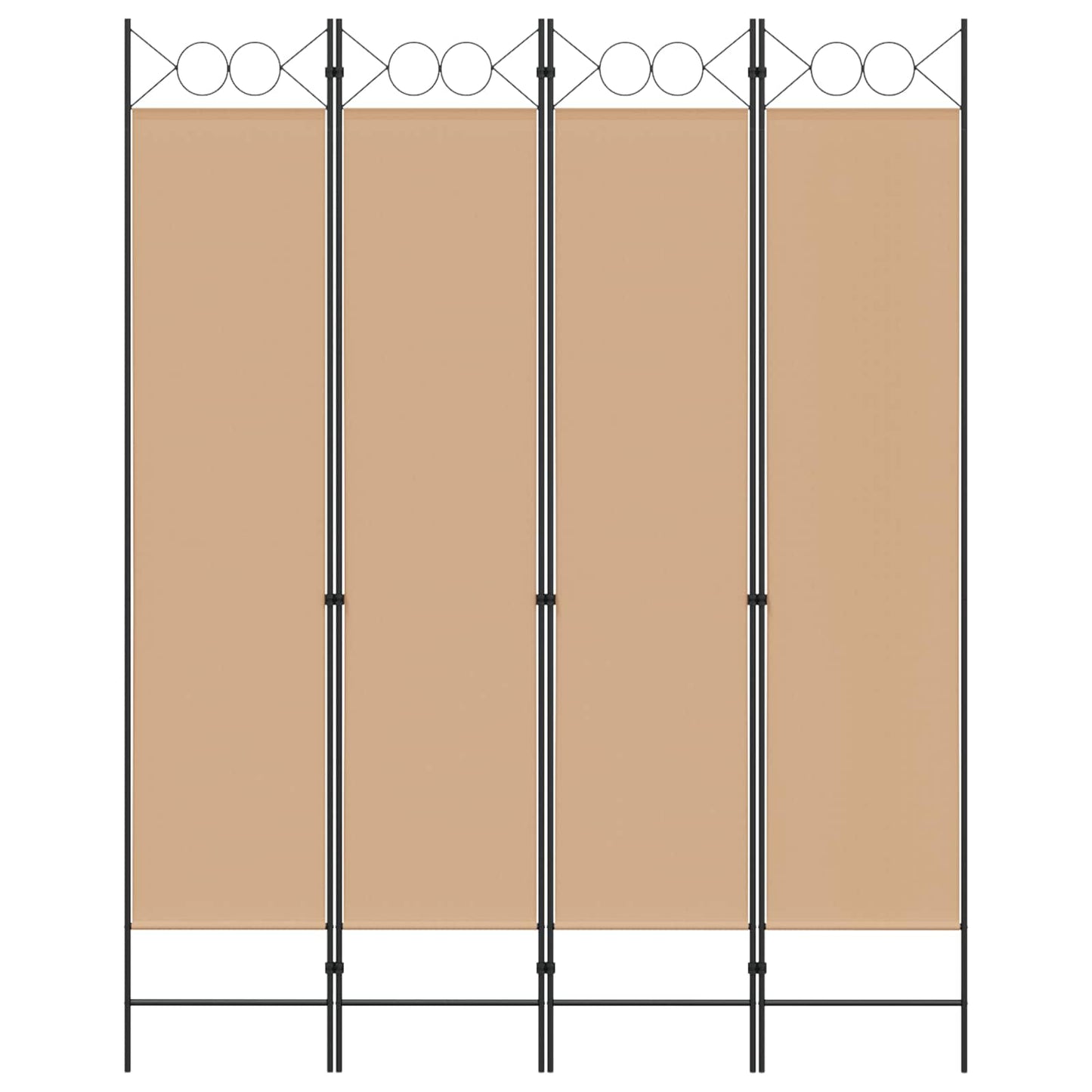 4-skydelis kambario skirstytuvas Smėlio 160 x 200 cm Audinys