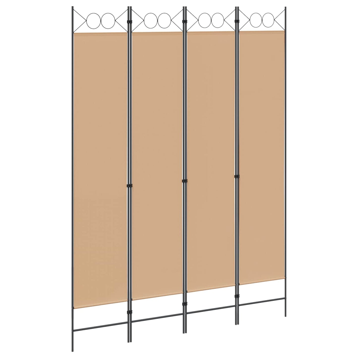 4-skydelis kambario skirstytuvas Smėlio 160 x 220 cm Audinys