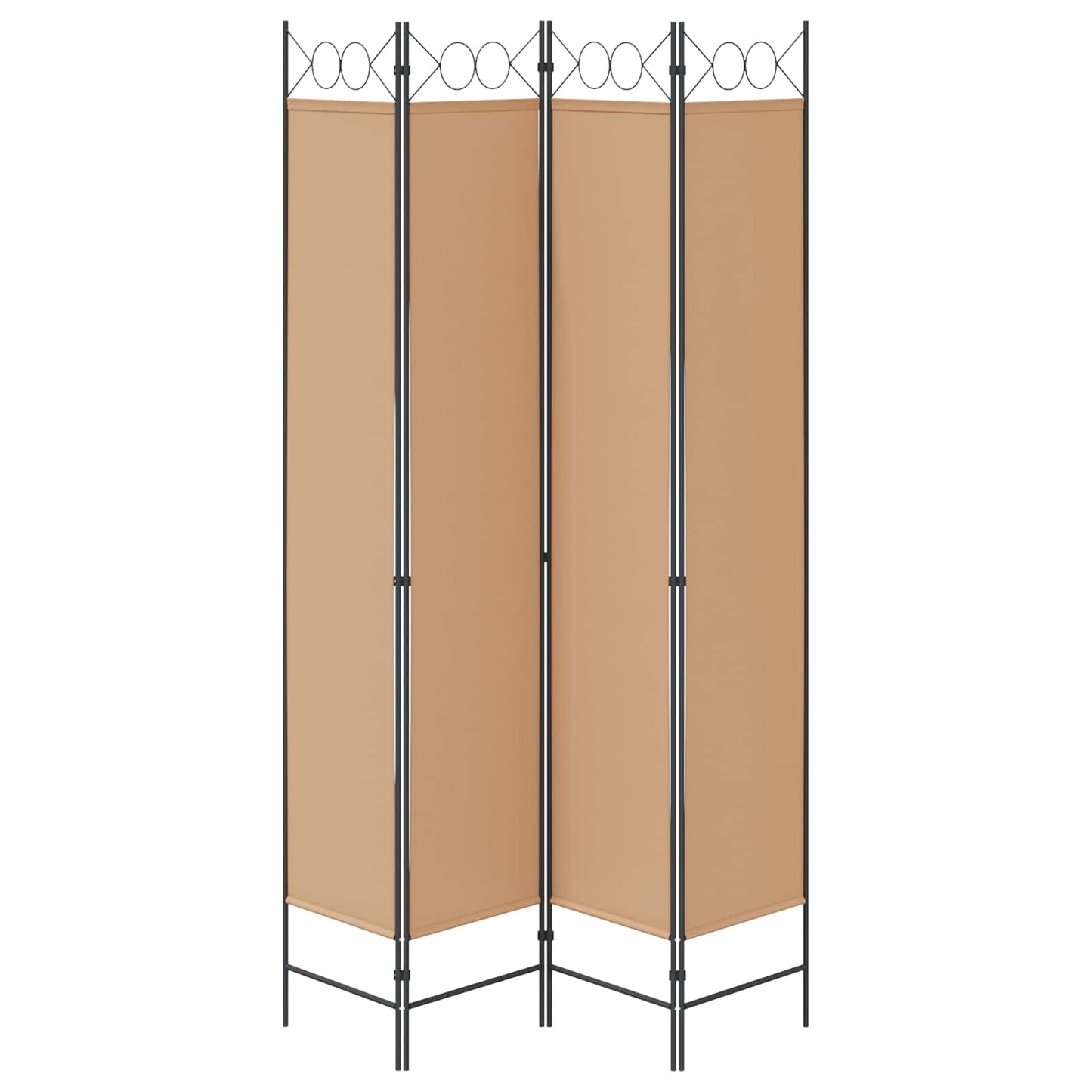 4-skydelis kambario skirstytuvas Smėlio 160 x 220 cm Audinys