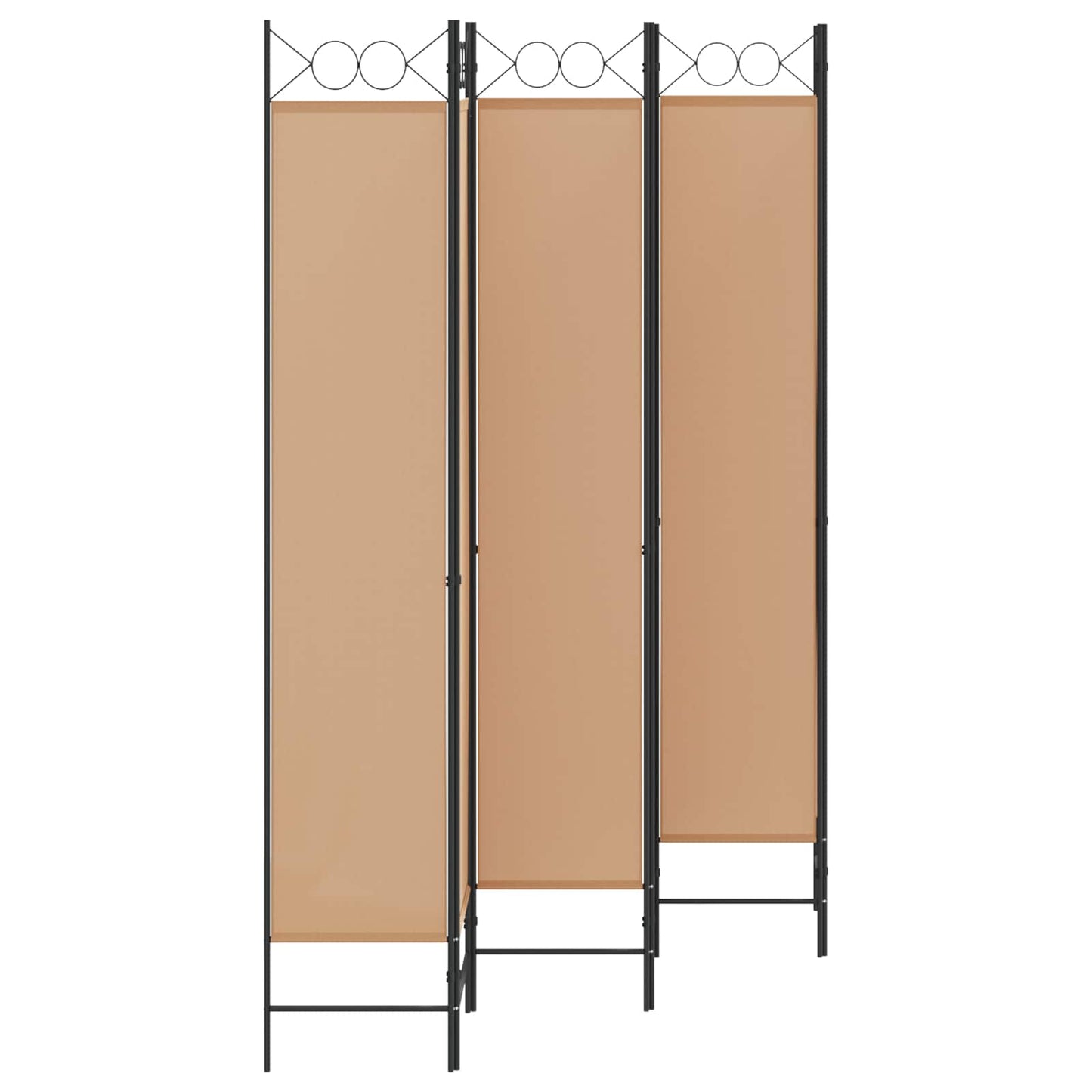 6-skydelio kambario pertvara Smėlio 240 x 220 cm Audinys