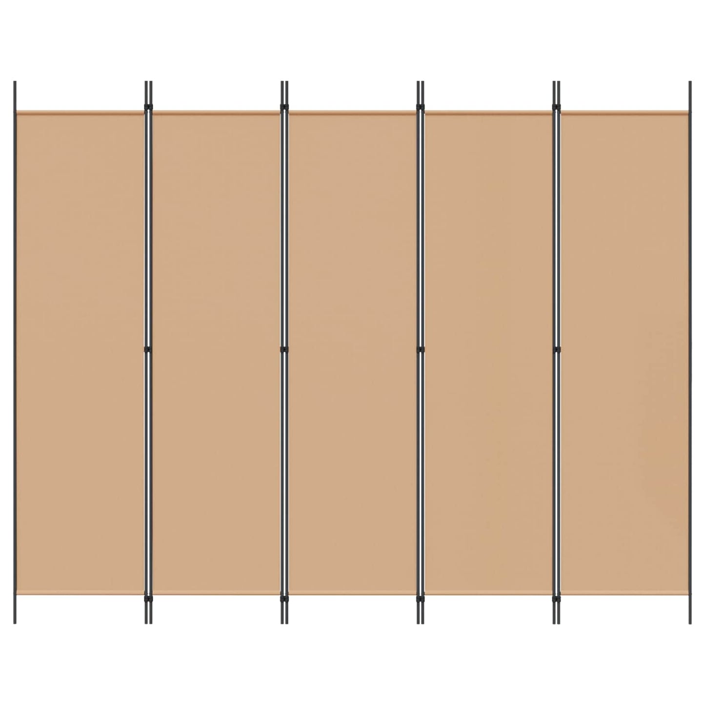 5-Panelis kambario skydas Smėlio 250 x 200 cm Audinys