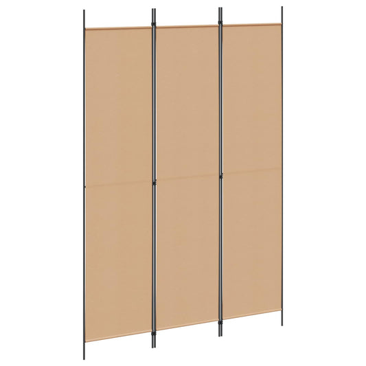 3-panelis kambario skirstytuvas Smėlio 150 x 220 cm Audinys