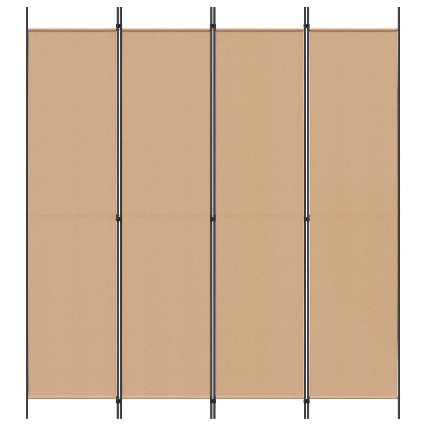 4-skydelis kambario skirstytuvas Smėlio 200 x 220 cm Audinys