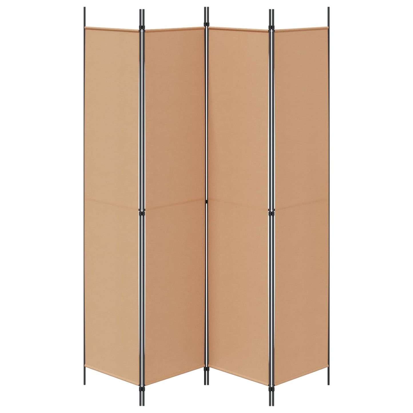 4-skydelis kambario skirstytuvas Smėlio 200 x 220 cm Audinys