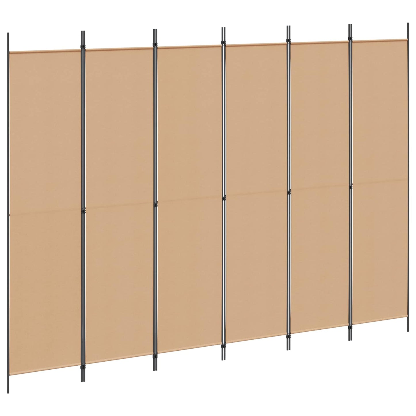 6-skydelio kambario pertvara Smėlio 300 x 220 cm Audinys