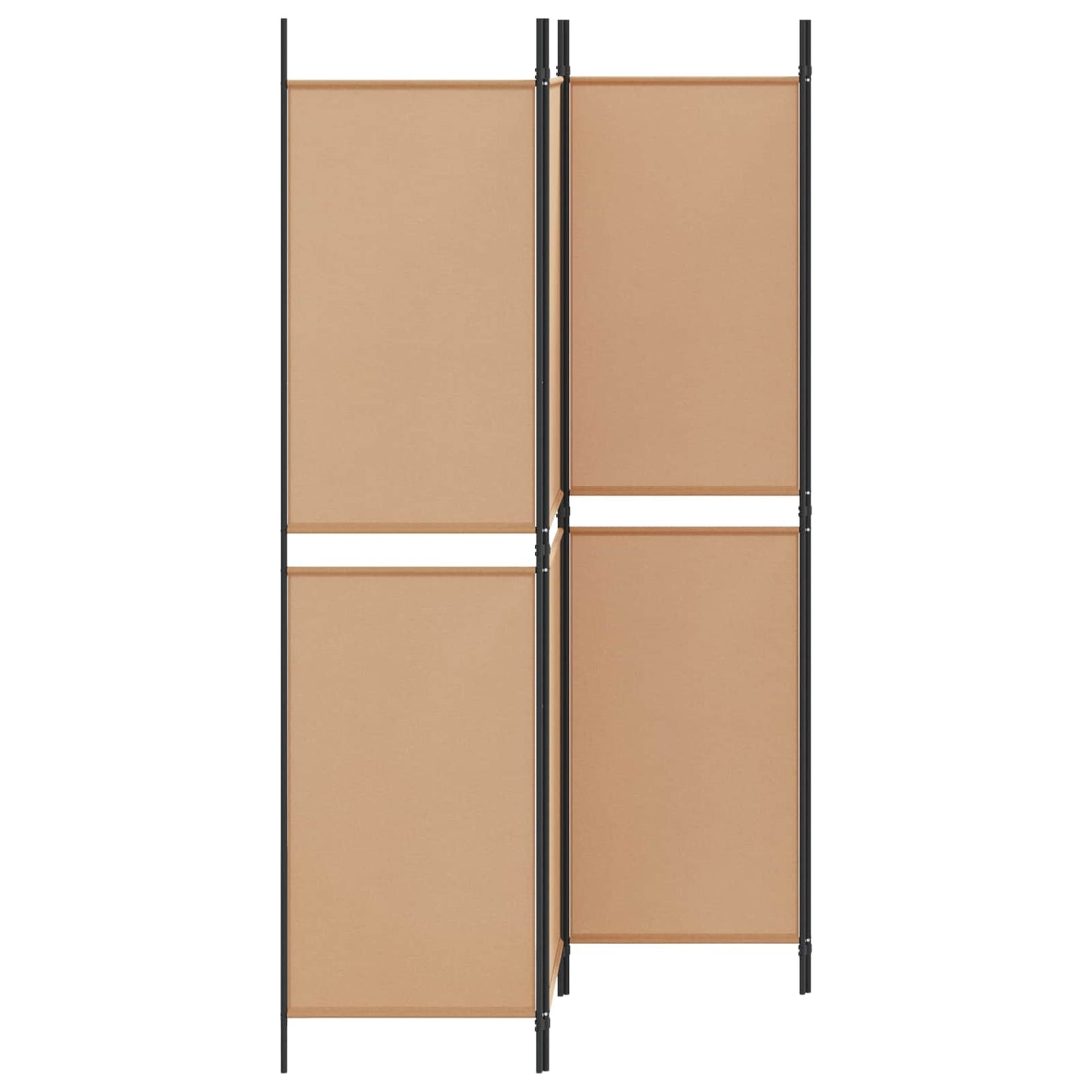 4-skydelis kambario skirstytuvas Smėlio 200 x 200 cm Audinys