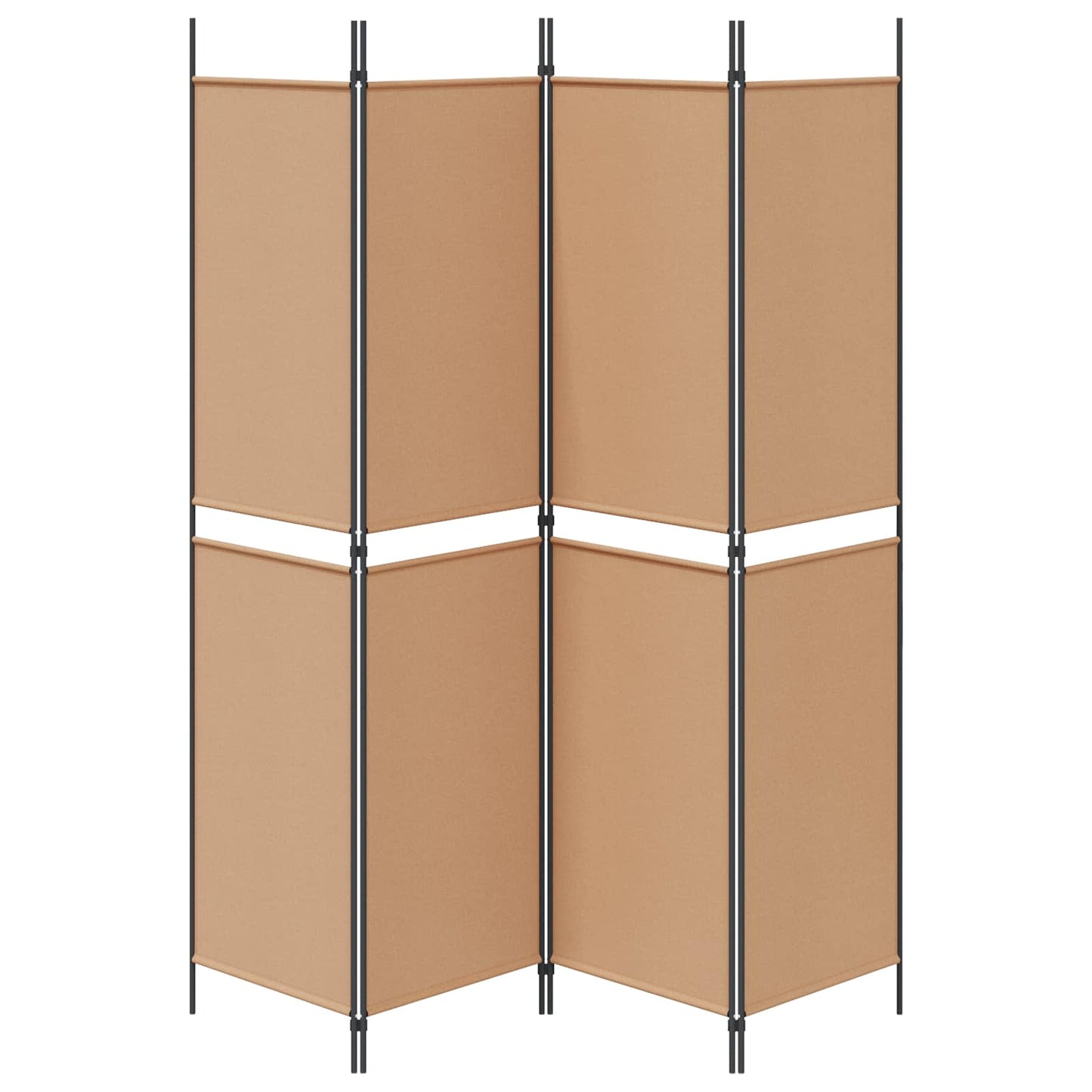 4-skydelis kambario skirstytuvas Smėlio 200 x 200 cm Audinys