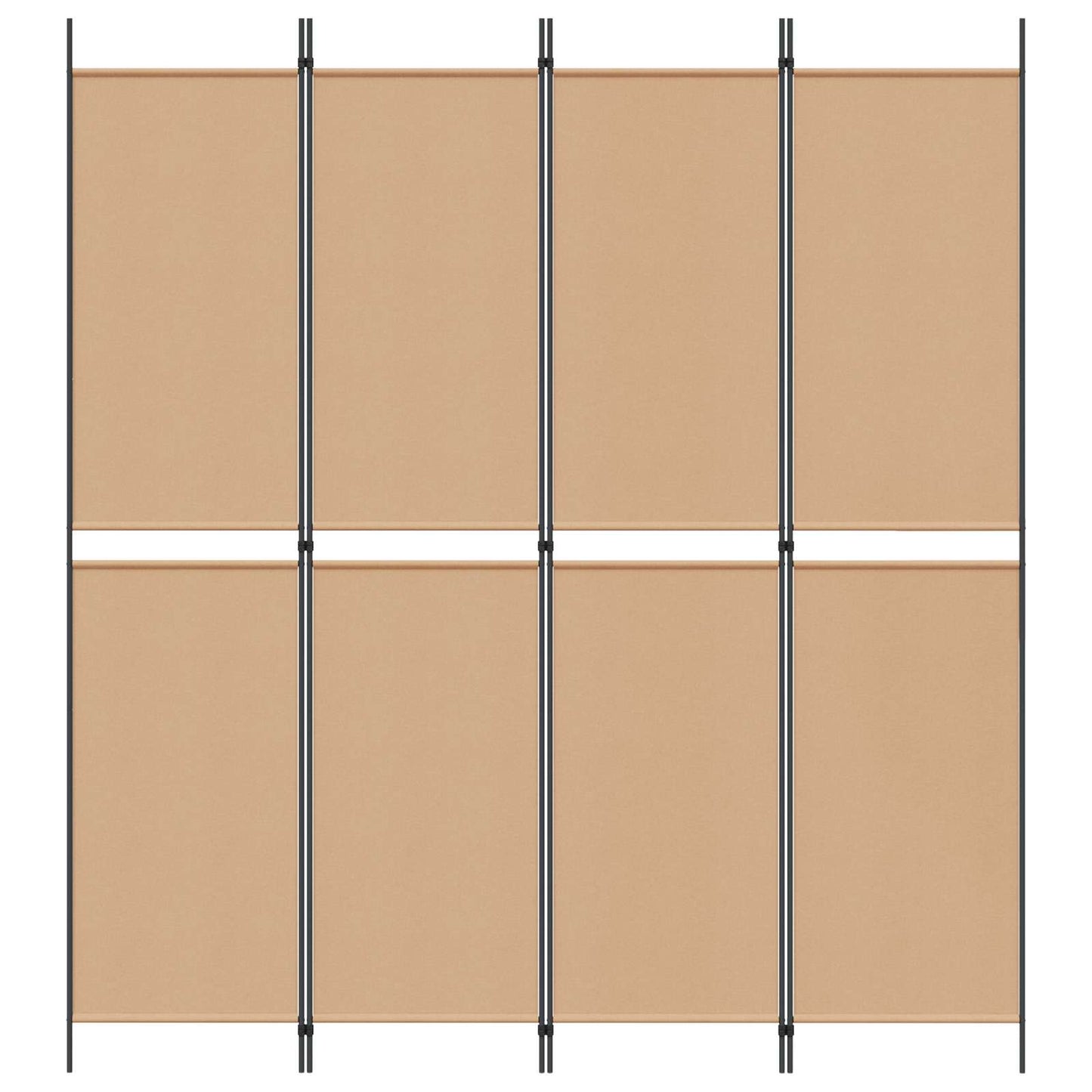 4-skydelis kambario skaidytuvas Smėlio 200 x 220 cm Audinys