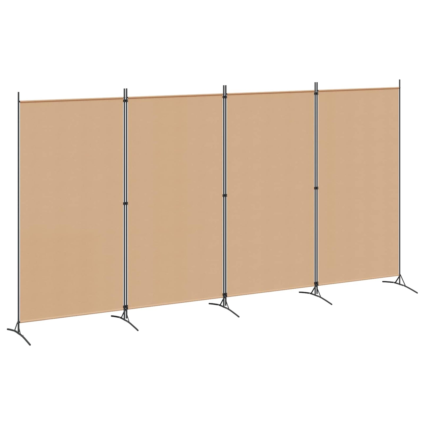 4-skydelis kambario skirstytuvas Smėlio 346 x 180 cm Audinys