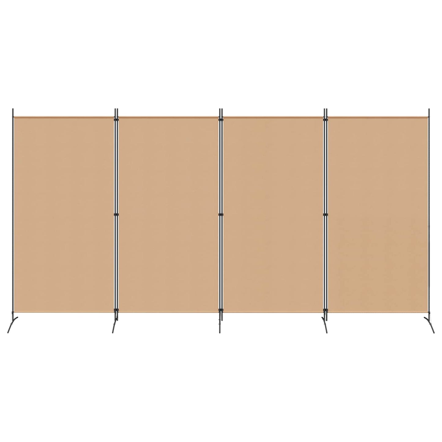 4-skydelis kambario skirstytuvas Smėlio 346 x 180 cm Audinys