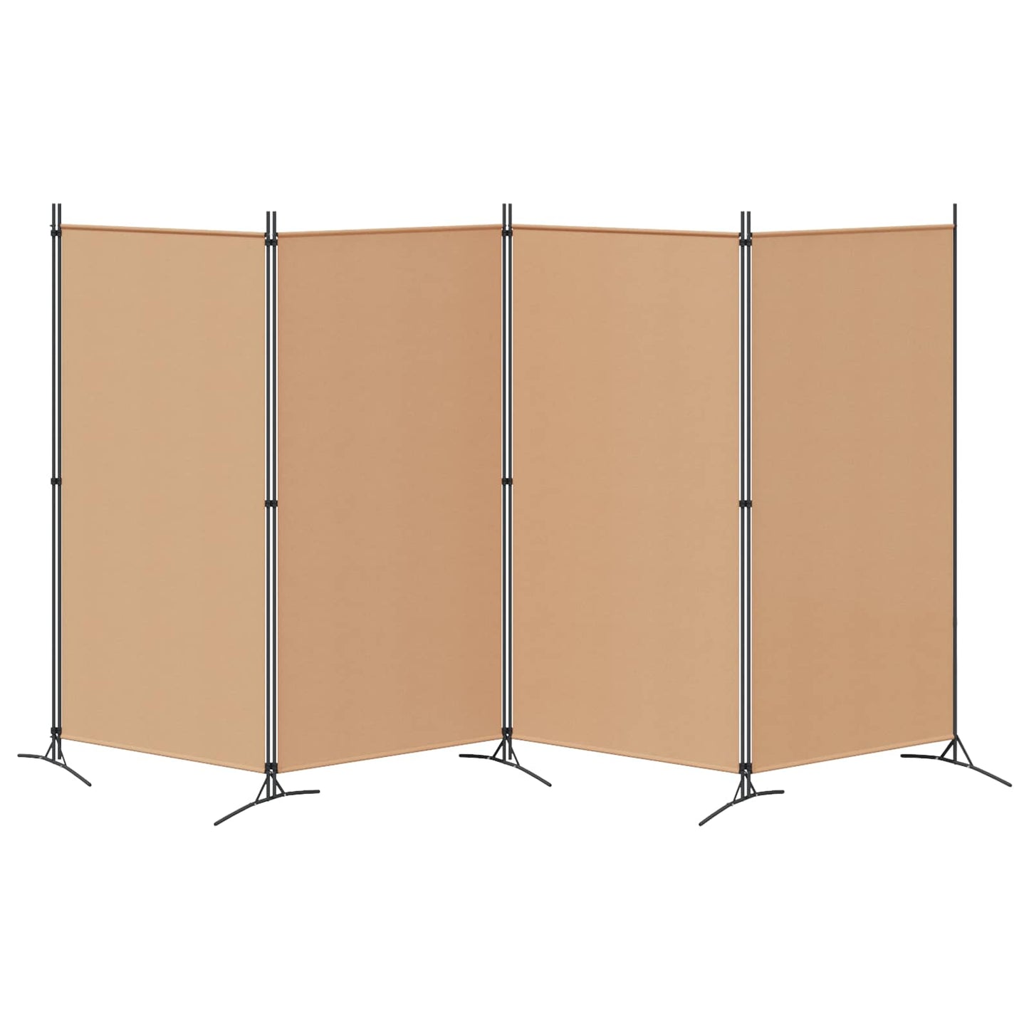 4-skydelis kambario skirstytuvas Smėlio 346 x 180 cm Audinys