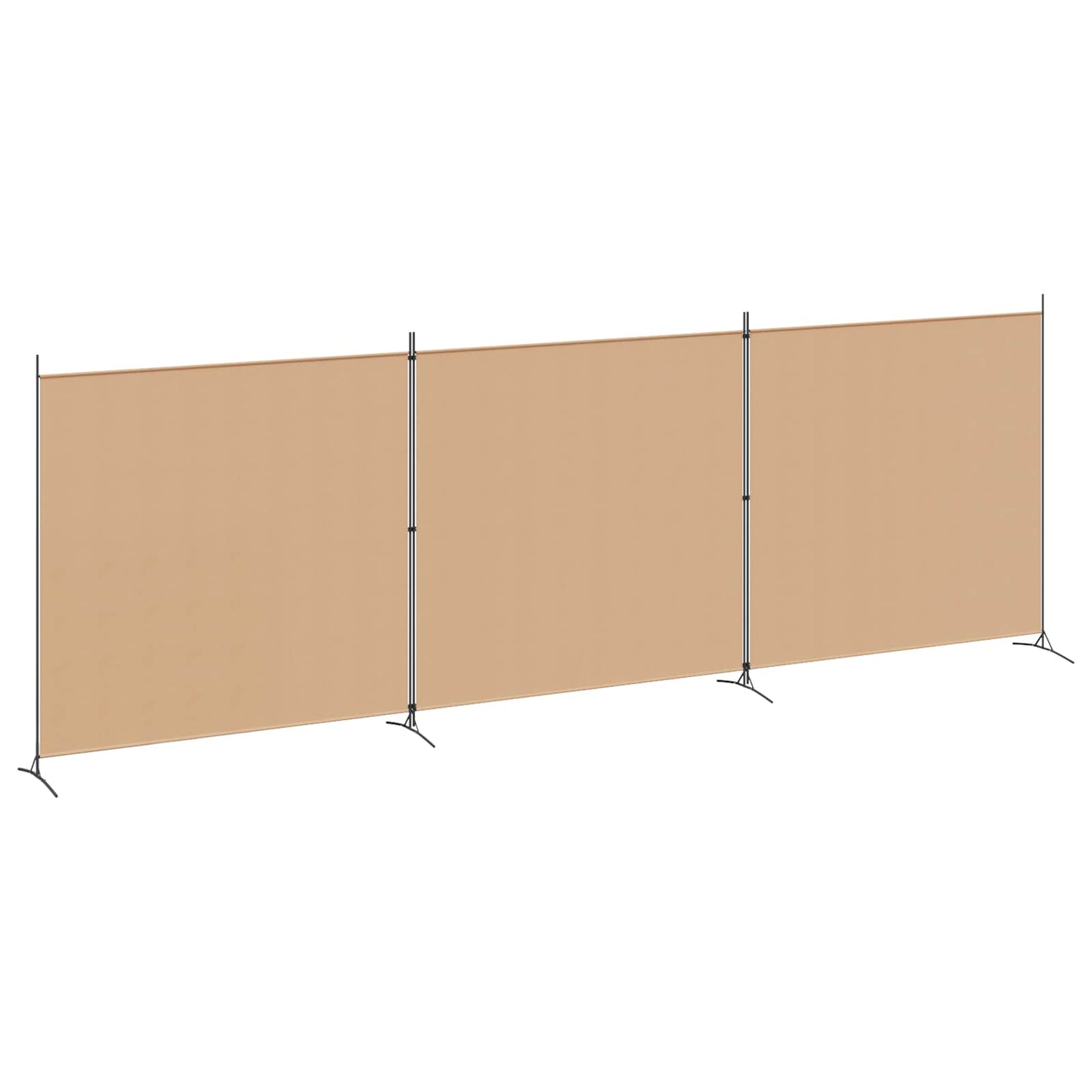4-skydelis kambario skirstytuvas Smėlio 525 x 180 cm Audinys