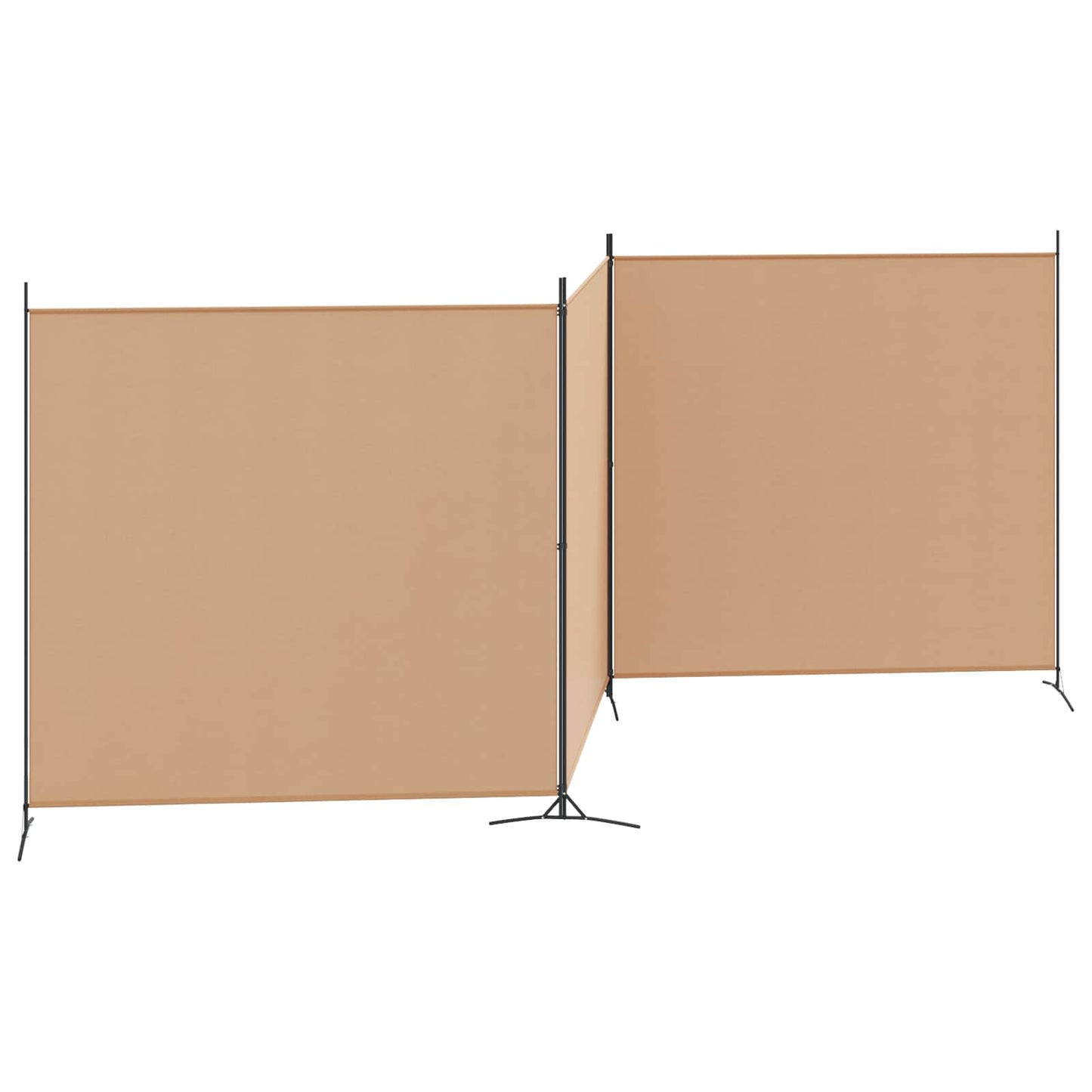 4-skydelis kambario skirstytuvas Smėlio 525 x 180 cm Audinys