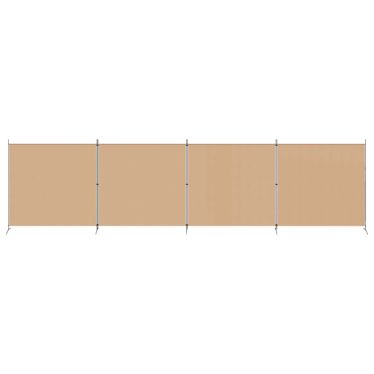 4-skydelis kambario skirstytuvas Smėlio 698 x 180 cm Audinys