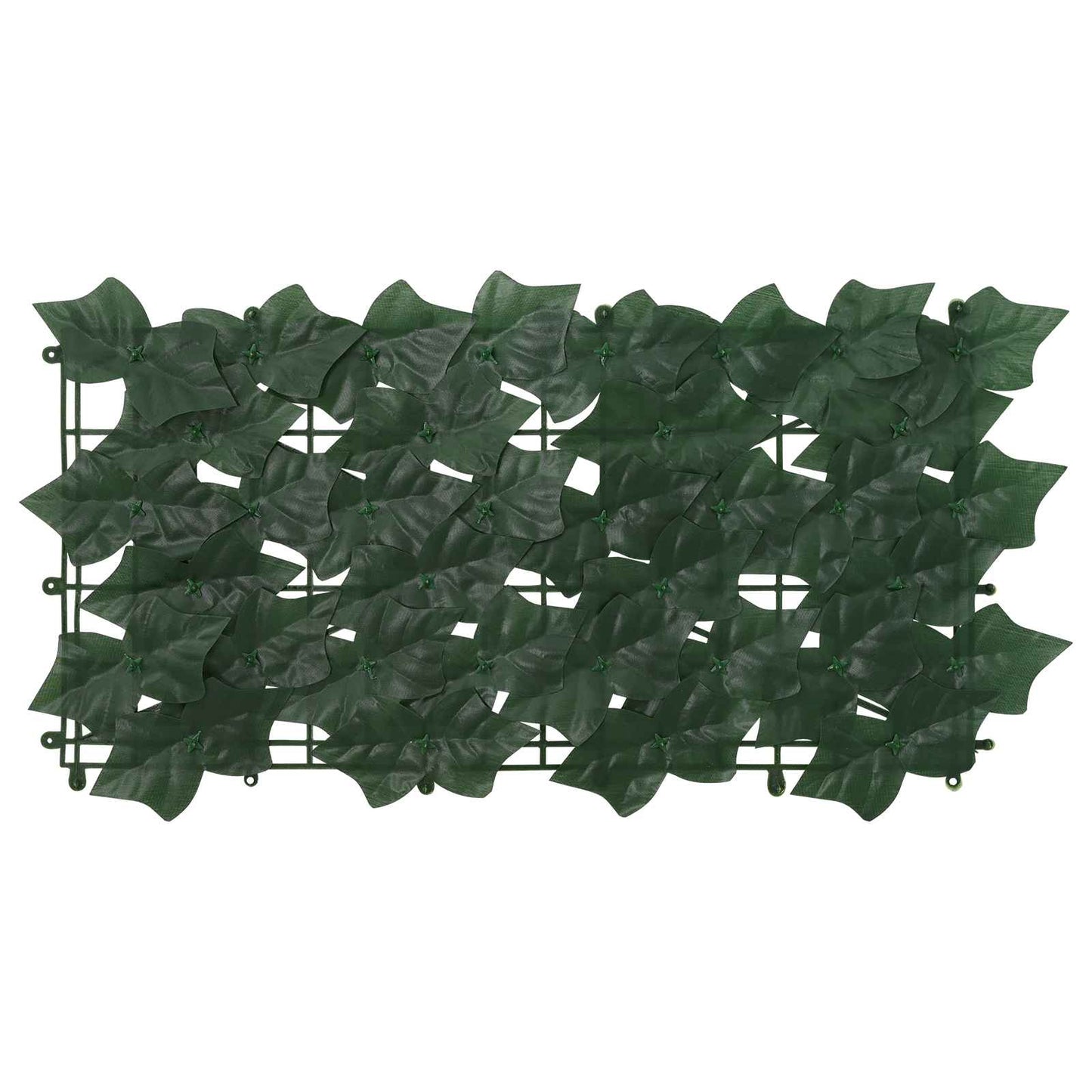 Balkono ekranas su lapais Tamsiai žalia 400 x 75 cm