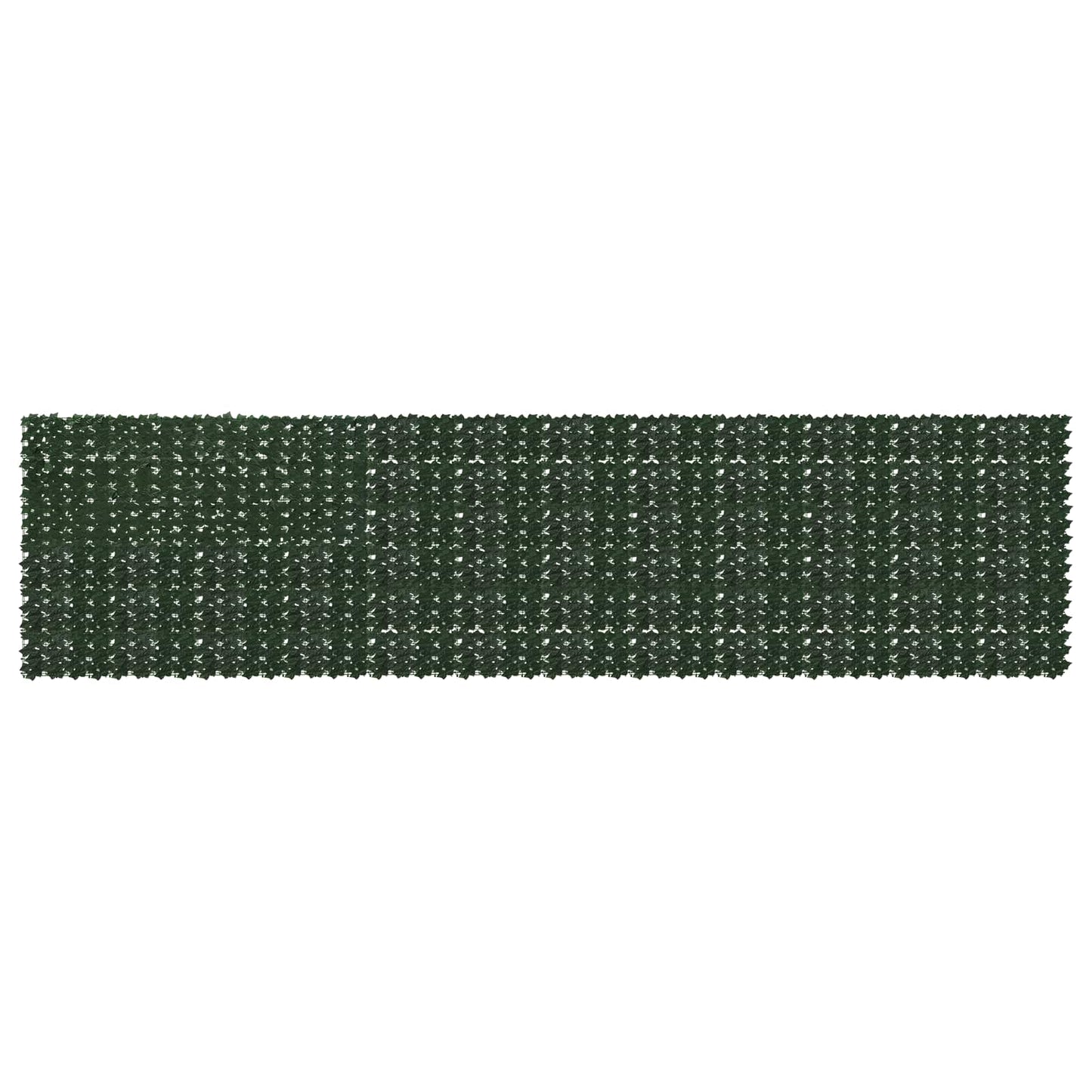 Balkono ekranas su lapais Tamsiai žalia 600 x 150 cm