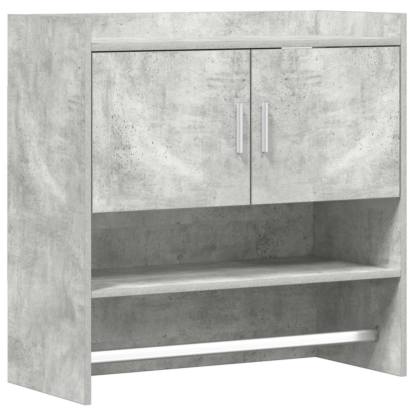 Sieninė lentyna Sieninis Betono pilka 80 x 36 x 80 cm