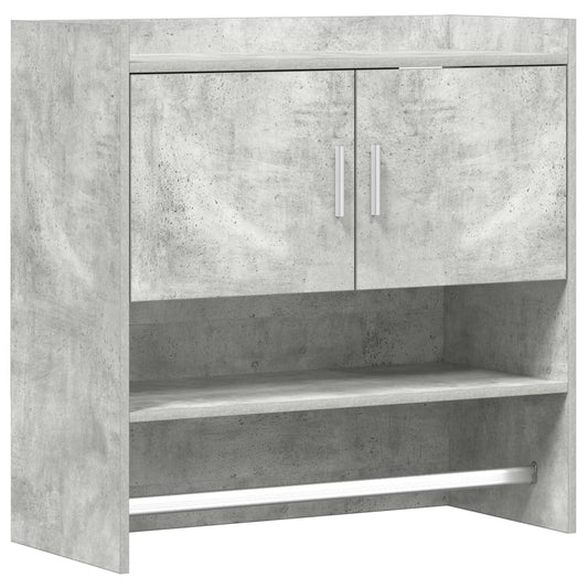Sieninė lentyna Sieninis Betono pilka 80 x 36 x 80 cm