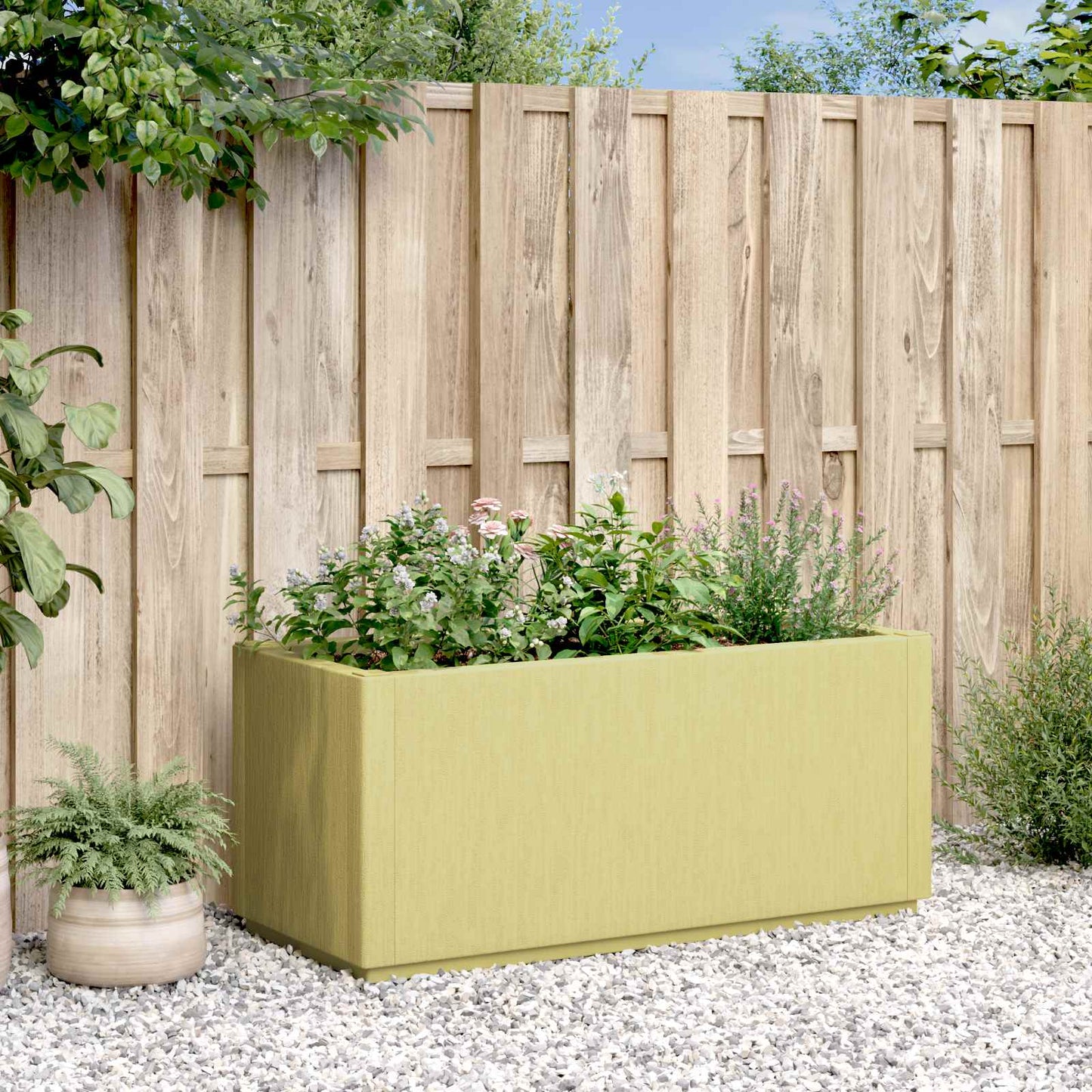 Sodo gėlių dėžutė Žalia 80 x 36 x 35 cm PP