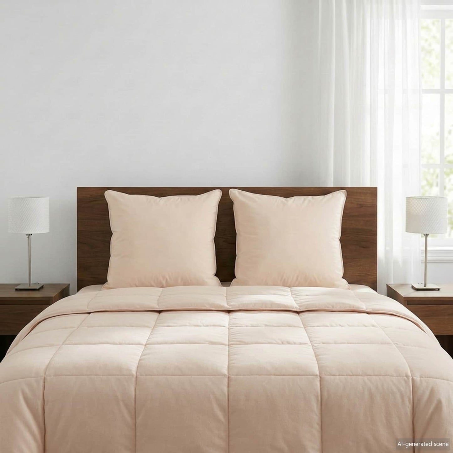 Pagalvė 2 pcs Smėlio 60 x 60 cm Kapokų pluoštas