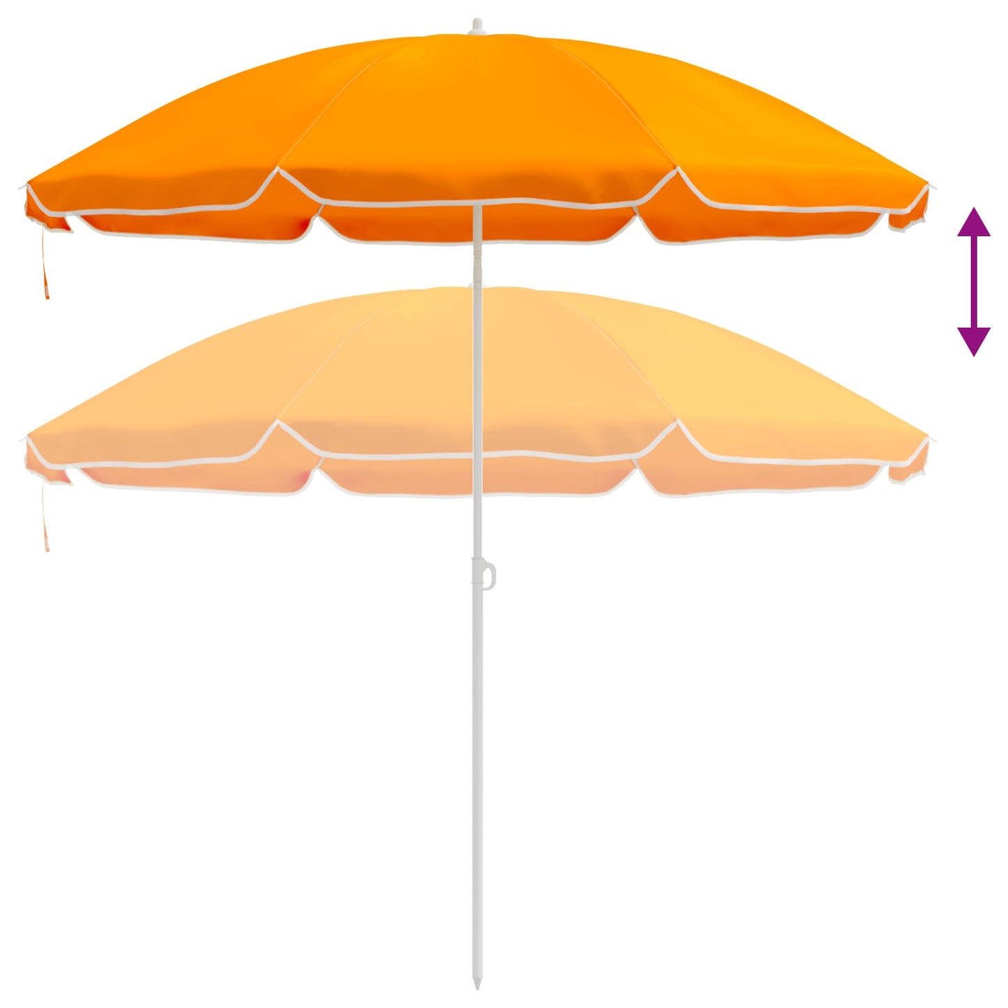 Sodo skėtis 160 cm 170T poliesteris Oranžinė