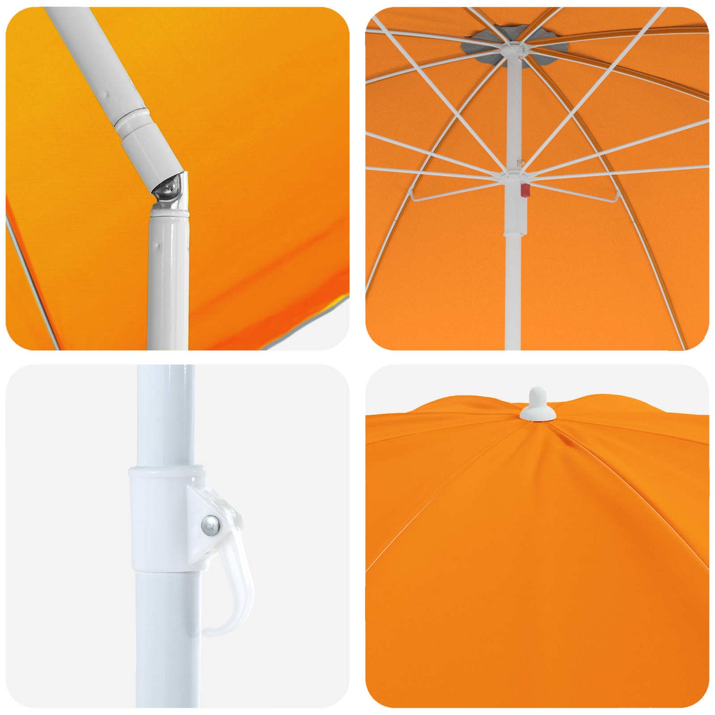 Sodo skėtis 207 cm 170T poliesteris Oranžinė