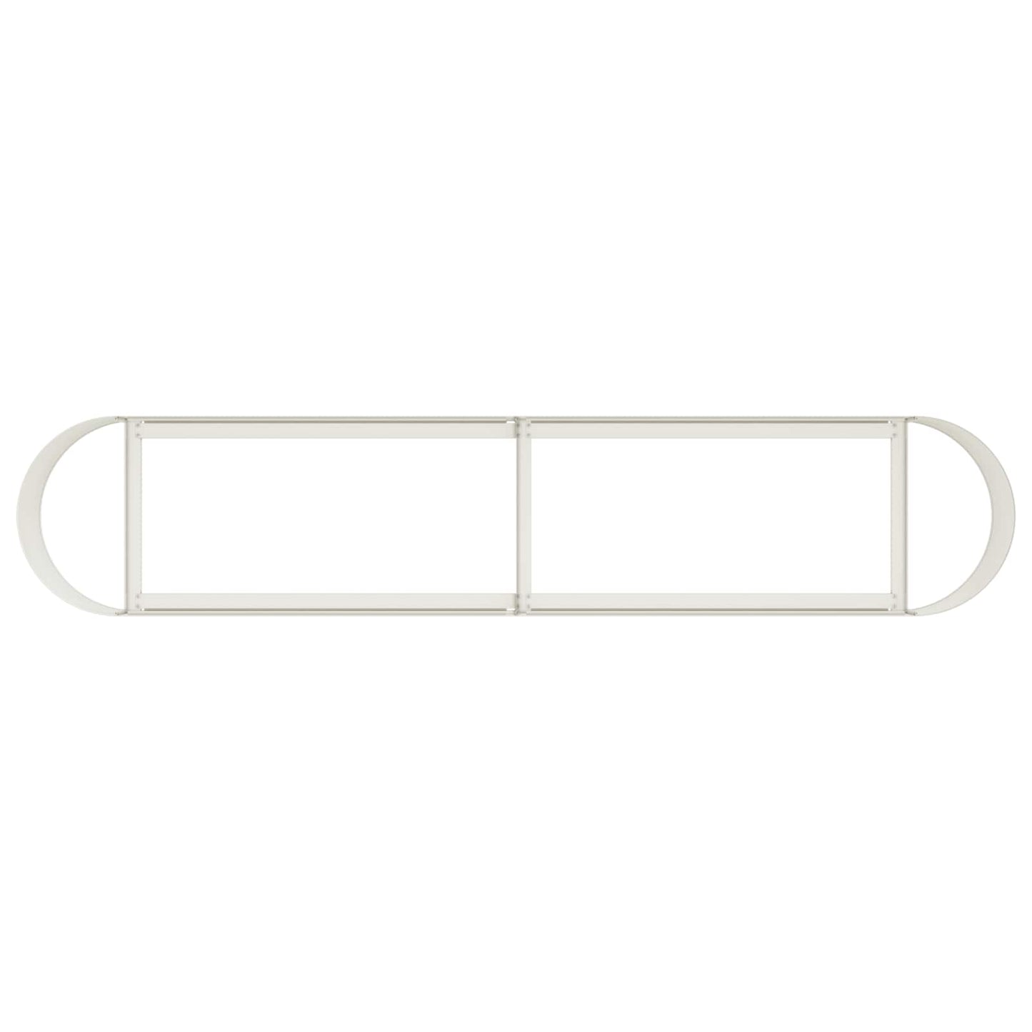 Pakelta sodo lova Balta 200 x 40 x 40 cm