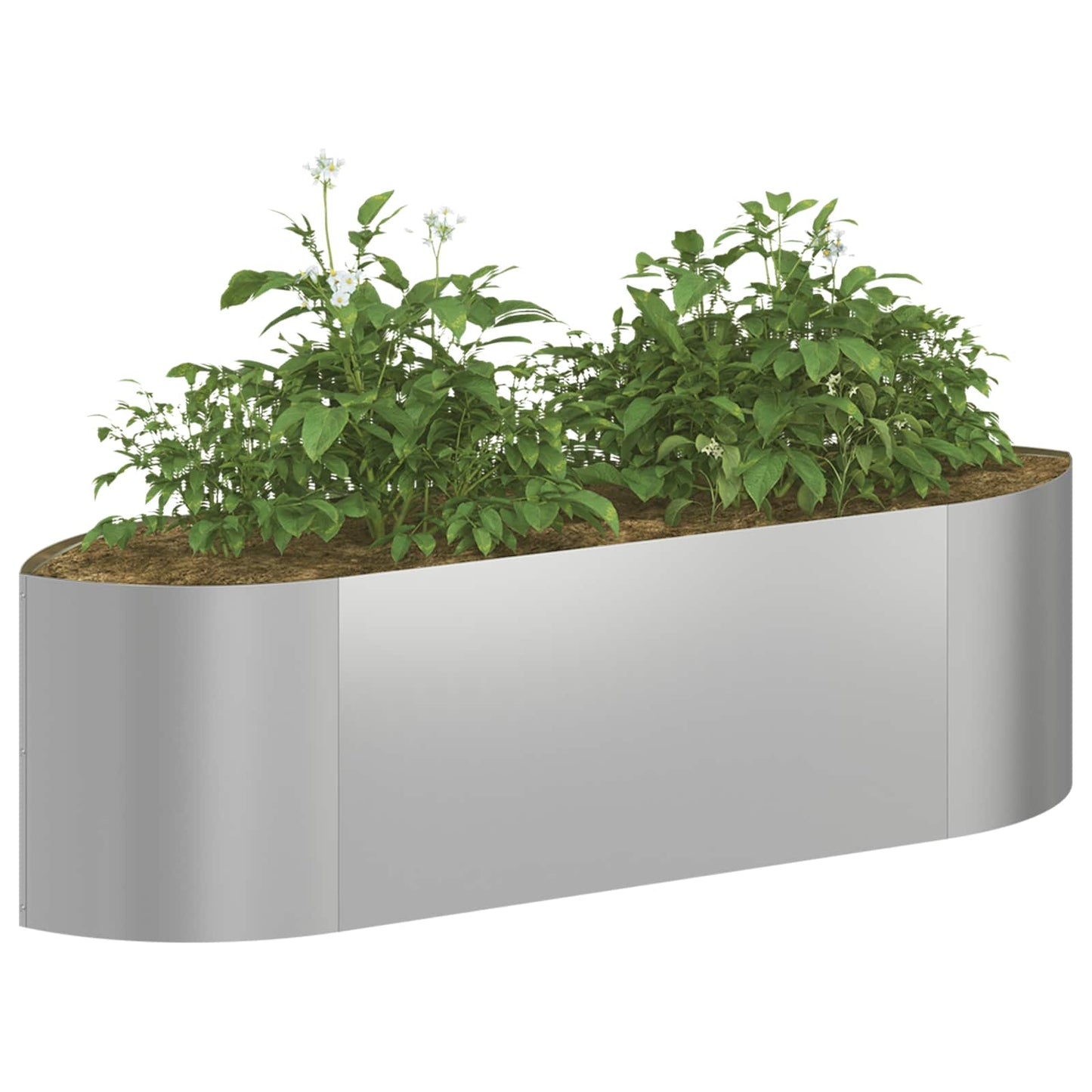 Pakelta sodo lova Galvanizuotas plienas 140 x 40 x 40 cm
