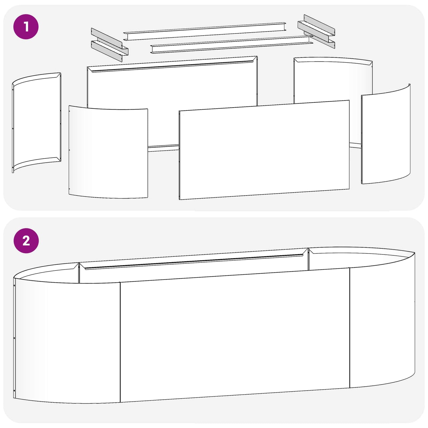 Pakelta sodo lova Atmosferos poveikiui atsparus plienas