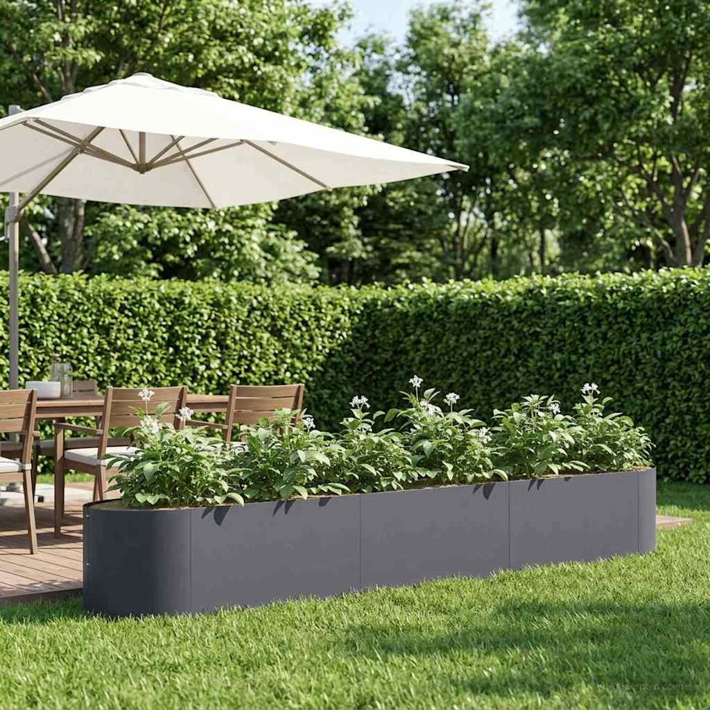 Pakelta sodo lova Antracito 300 x 40 x 40 cm Plienas