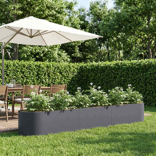 Pakelta sodo lova Antracito 300 x 40 x 40 cm Plienas