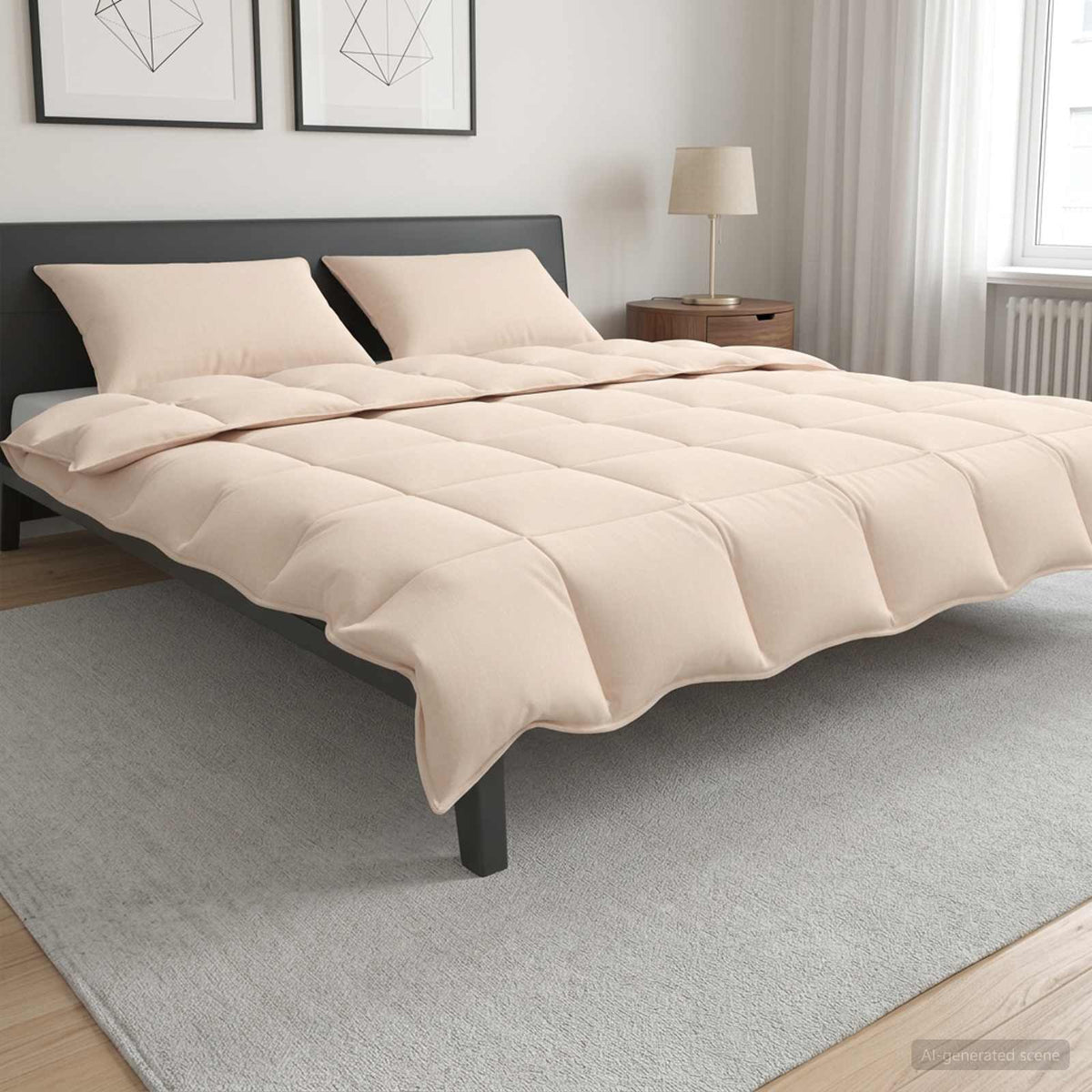 Antklodžių rinkinys 2 vnt. 260 x 220 cm Visoms sezonams Smėlio