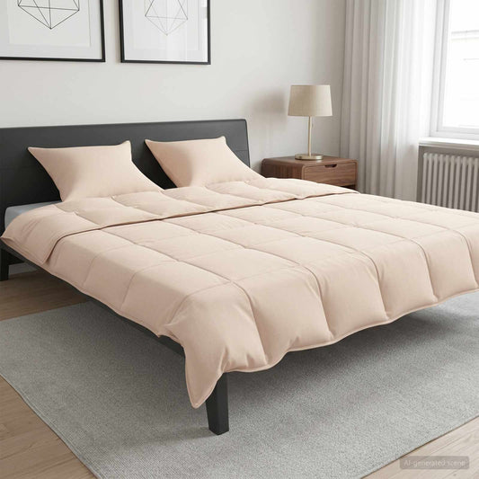 Antklodžių rinkinys 2 vnt. 200 x 220 cm Visoms sezonams Smėlio